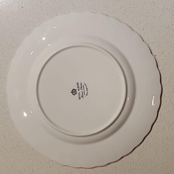 Vintage Royal Albert "Rainbow" blue bread and butter plates (set of 4) - Picture 5 of 12